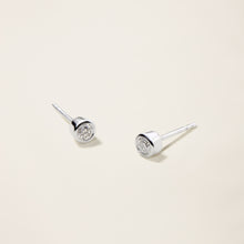 Womens | 14K Solid White Gold | Bezel Studs | 0.20 CTW Diamonds