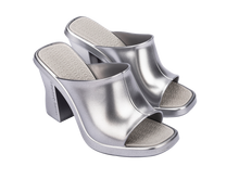 Womens | Melissa and Marc Jacobs Mule | Silv/Grey