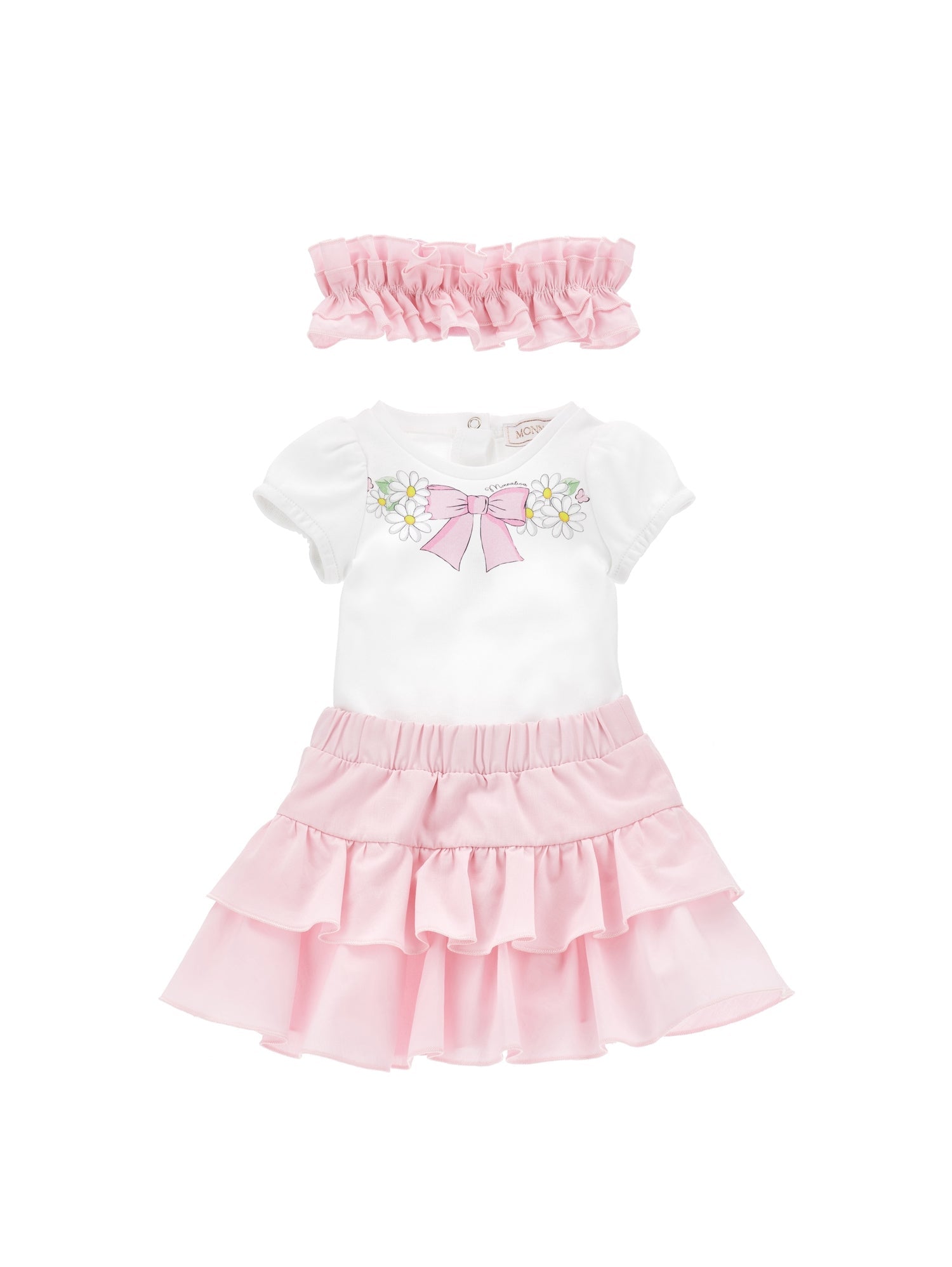 Girls | Skirt Set With Accessories | White/FairyTale Pink
