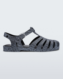 Womens | Possession Print Denim Sandal | Black Jeans