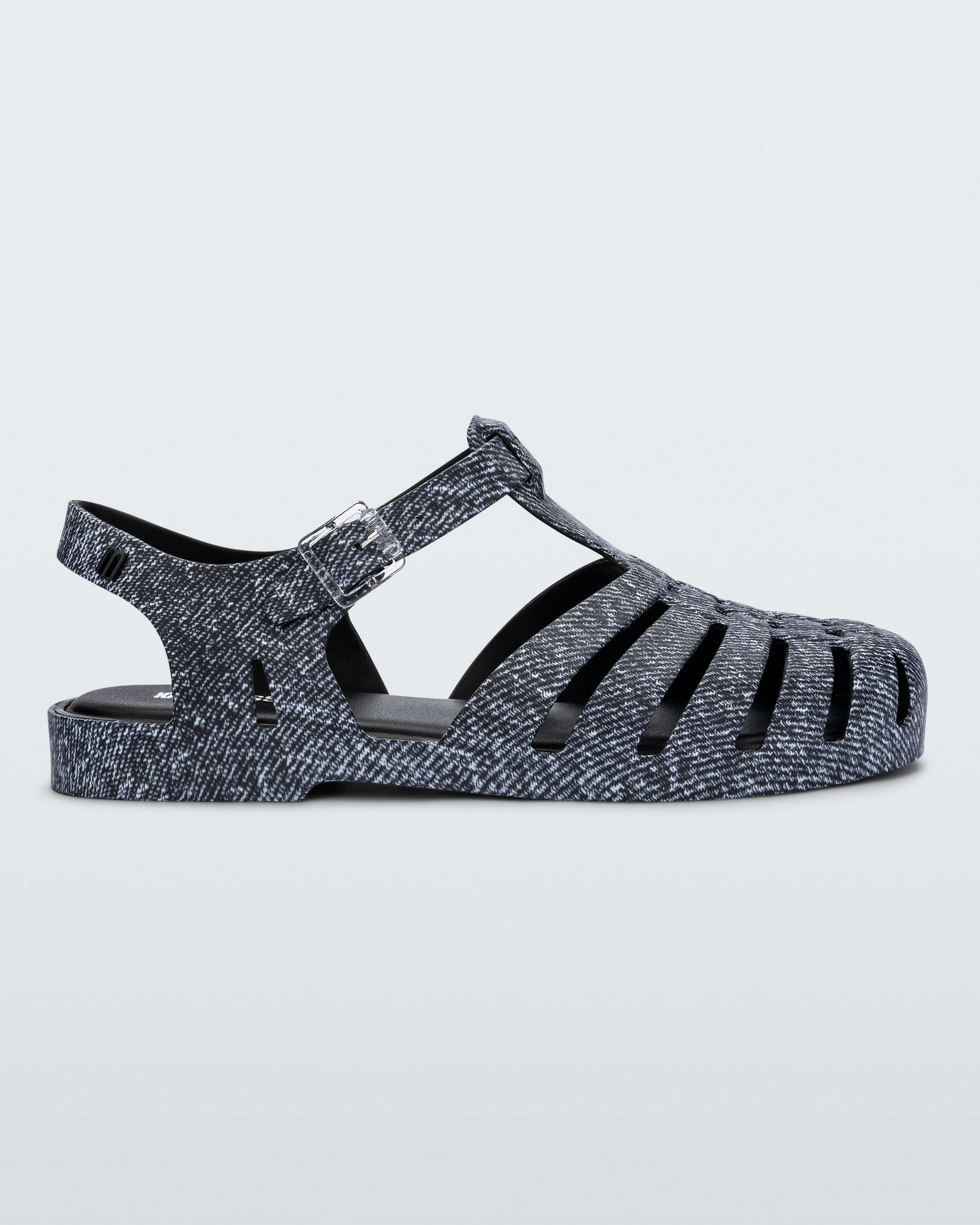 Womens | Possession Print Denim Sandal | Black Jeans