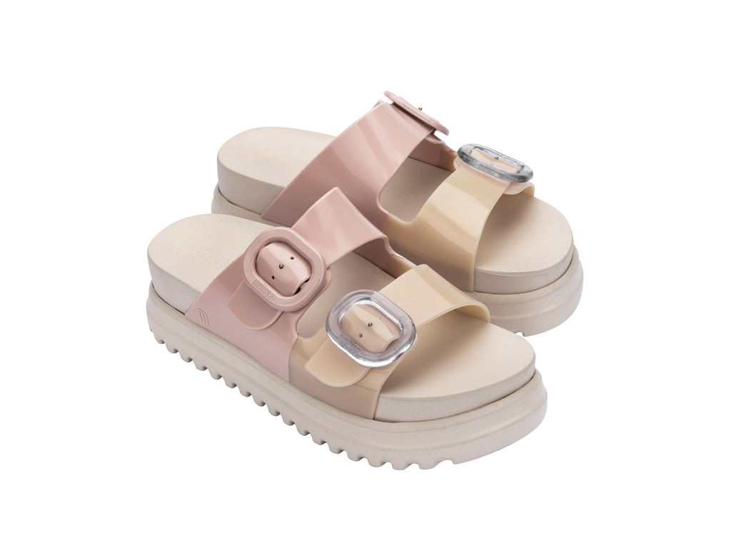Womens | Cozy Platform | Beige/Pink