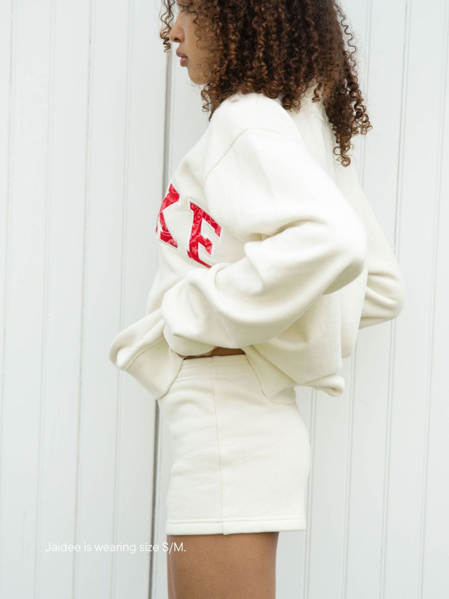cream + red paisley