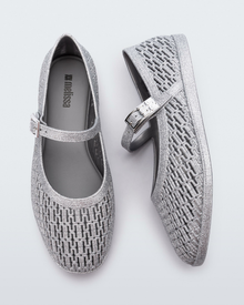 Womens | Harper Glitter Ballerina | Glitter Silver