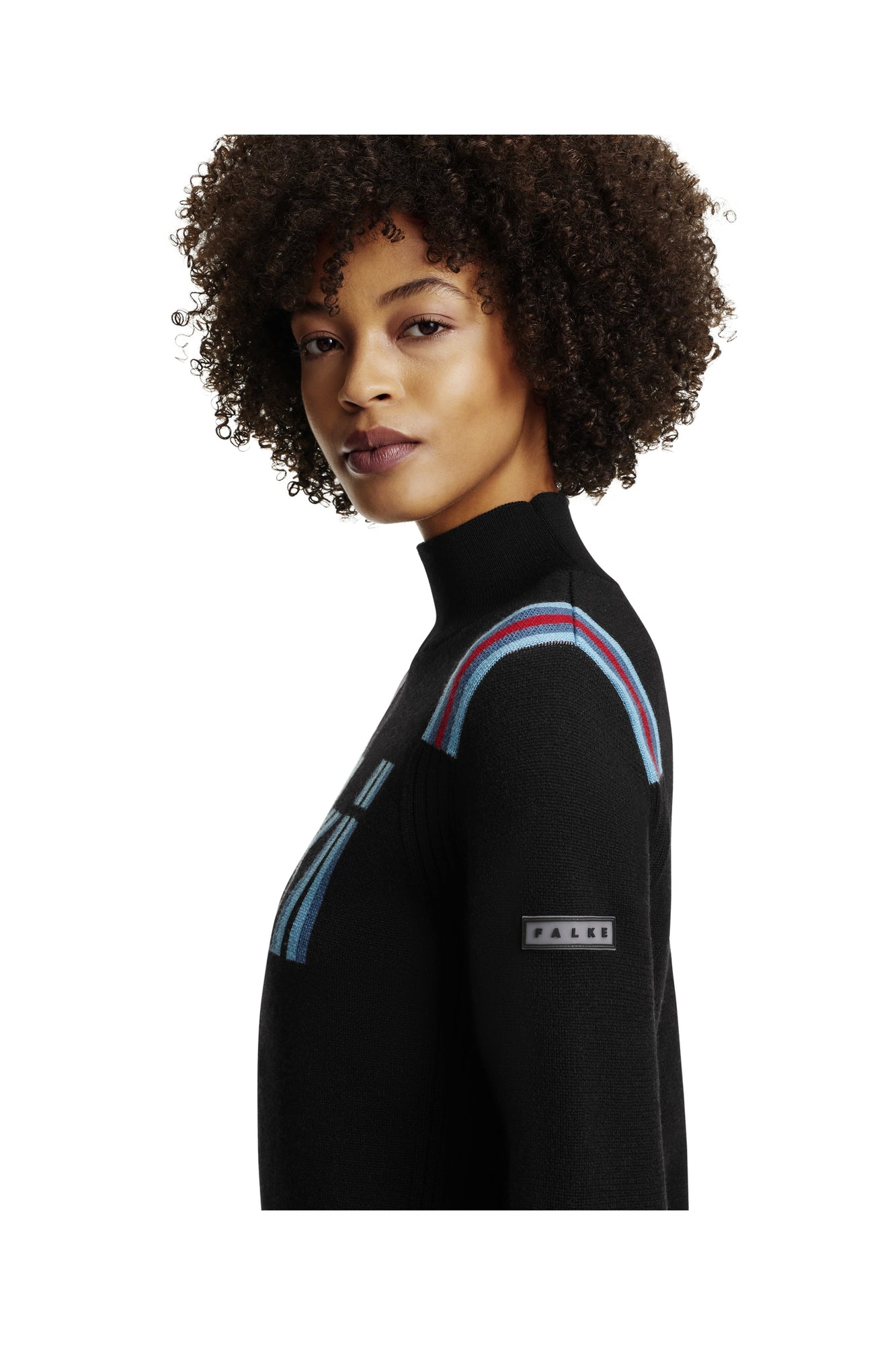 Women | SK Mock Neck Pullover | Black