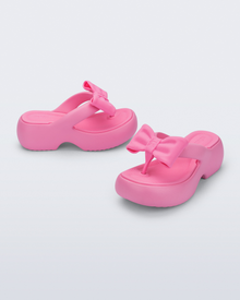 Womens | Free Fuzzy Bow Platform | Pink