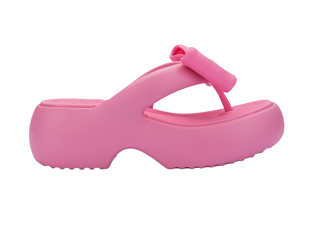 Womens | Free Fuzzy Bow Platform | Pink