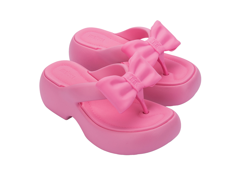 Womens | Free Fuzzy Bow Platform | Pink