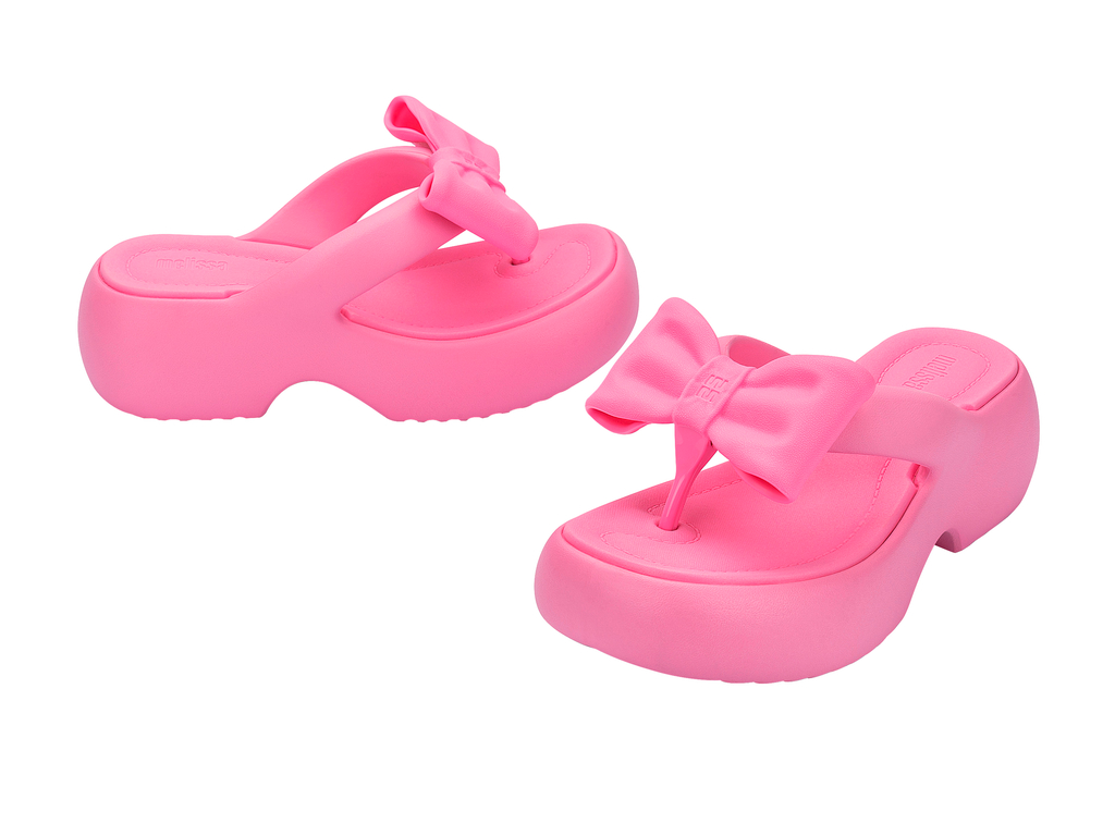 Womens | Free Fuzzy Bow Platform | Pink