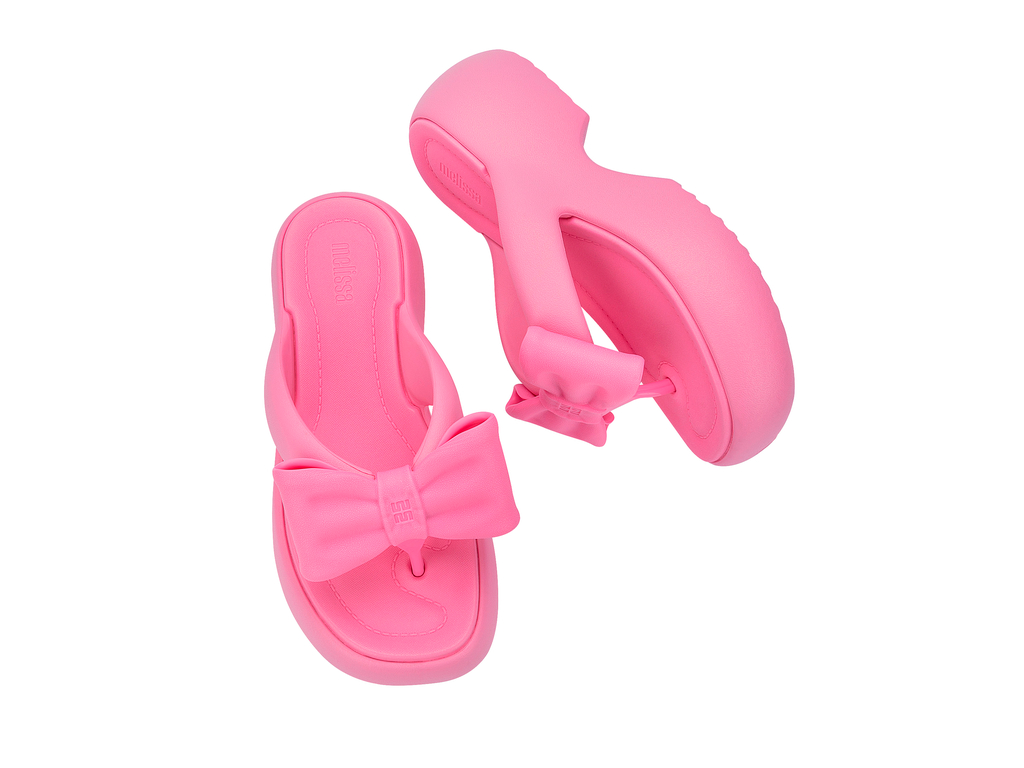 Womens | Free Fuzzy Bow Platform | Pink