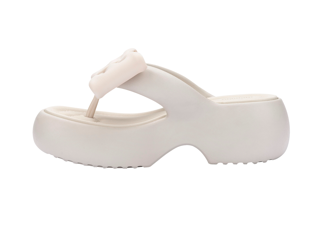 Womens | Free Fuzzy Bow Platform | Beige