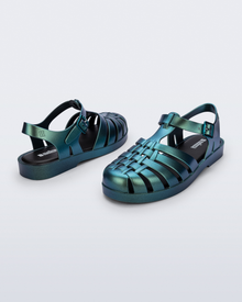 Womens | Possession Magic Sandal | Black/Metallic Green