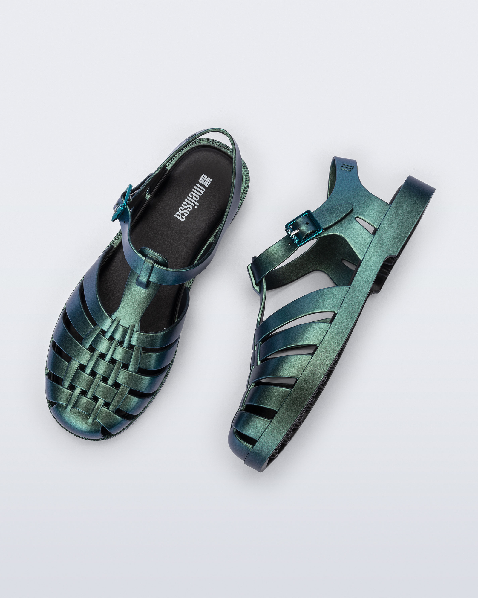 Womens | Possession Magic Sandal | Black/Metallic Green