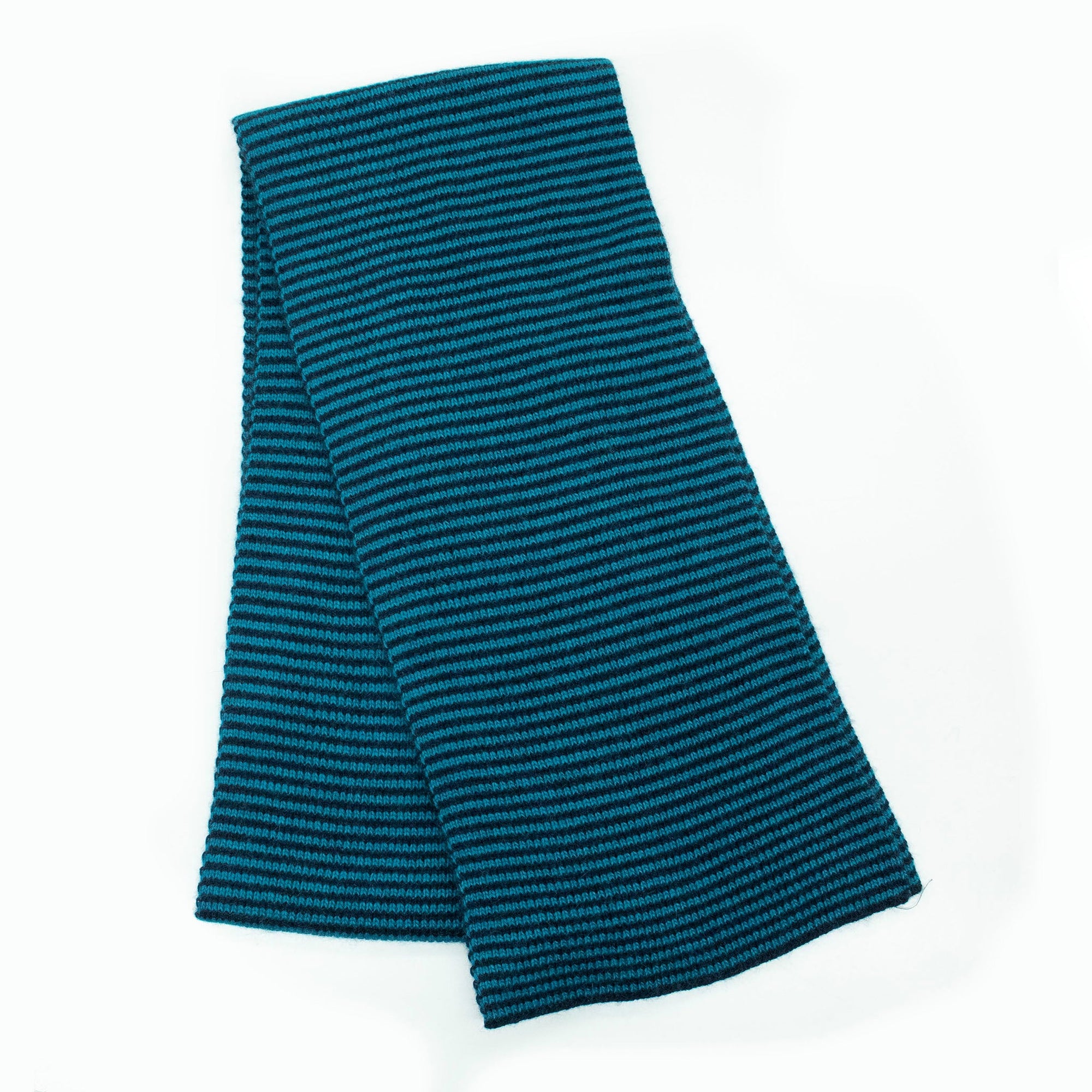 Striped Scarf | Navy/Teal