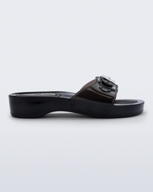 Womens | Pescura Heel and Scholl Slide | Clear Black