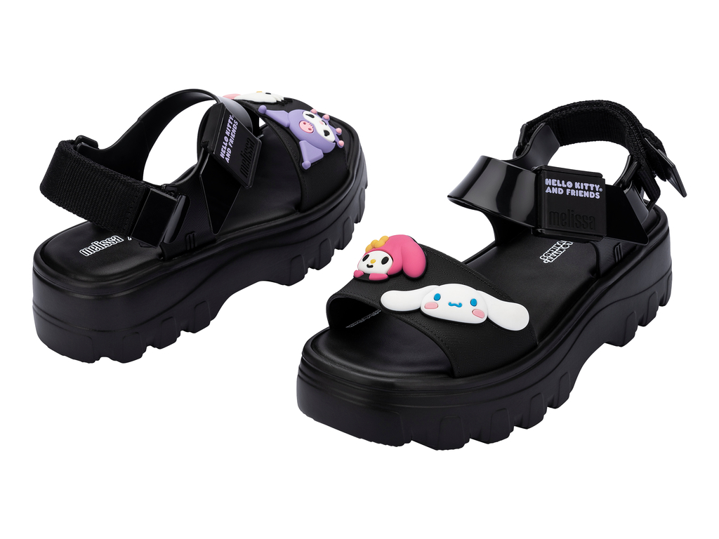 Womens | Kick Off and Hello Kitty Sandal | Black