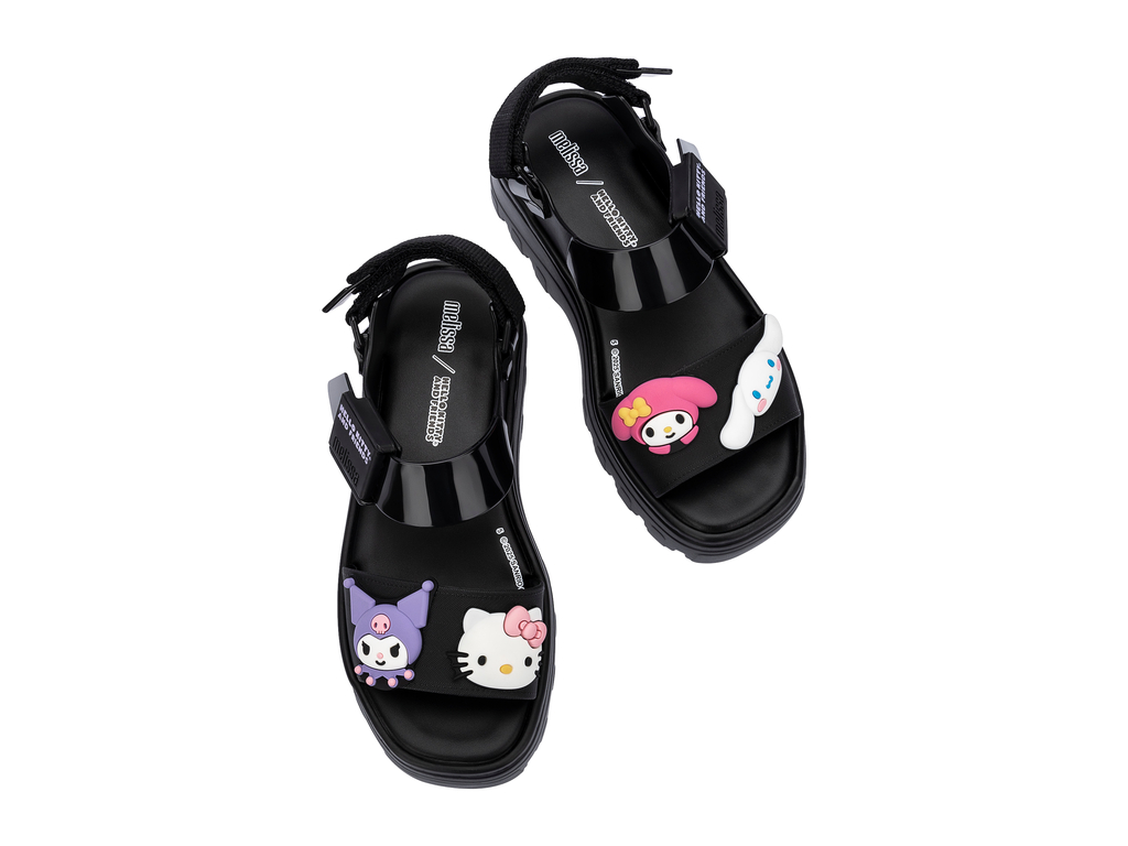 Womens | Kick Off and Hello Kitty Sandal | Black