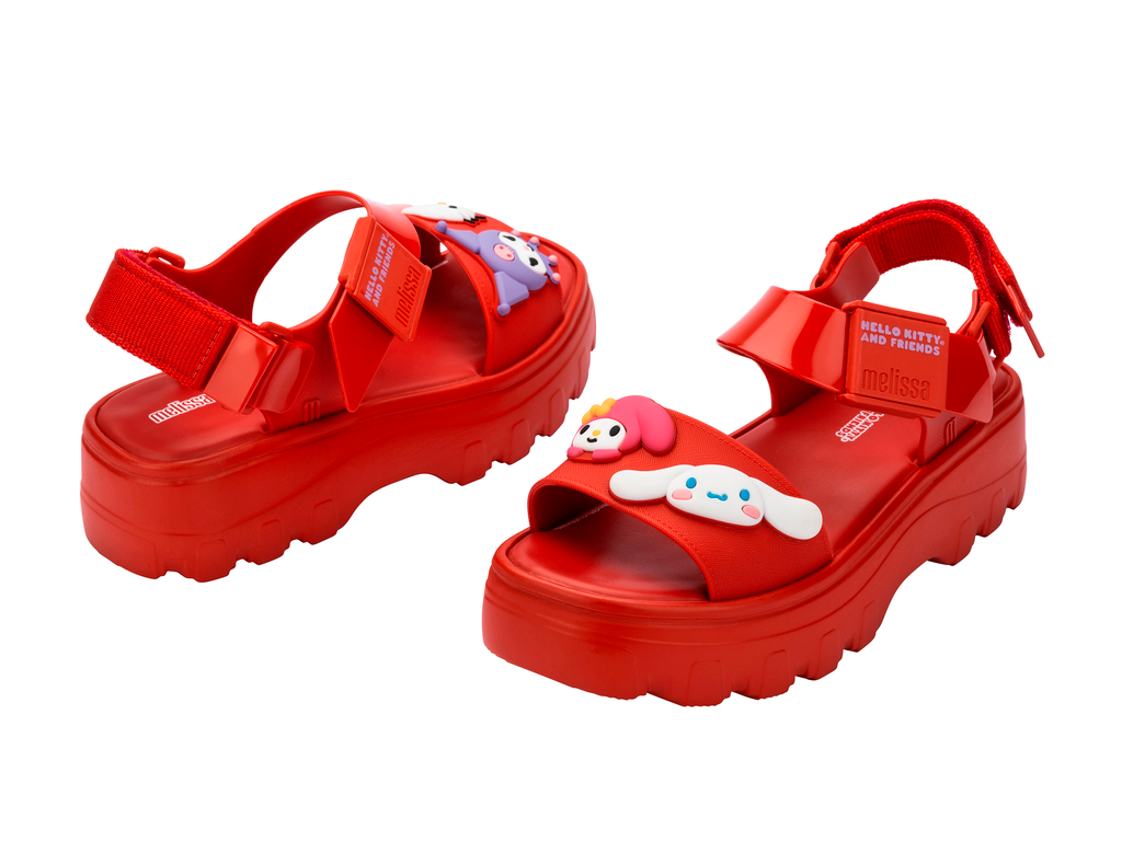 Womens | Kick Off and Hello Kitty Sandal | Red