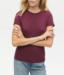 Colleen Classic Crew Tee | Plum