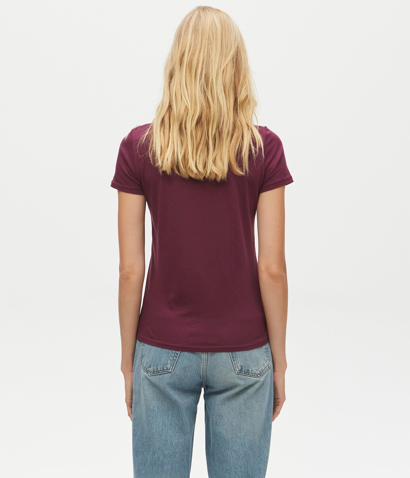 Colleen Classic Crew Tee | Plum
