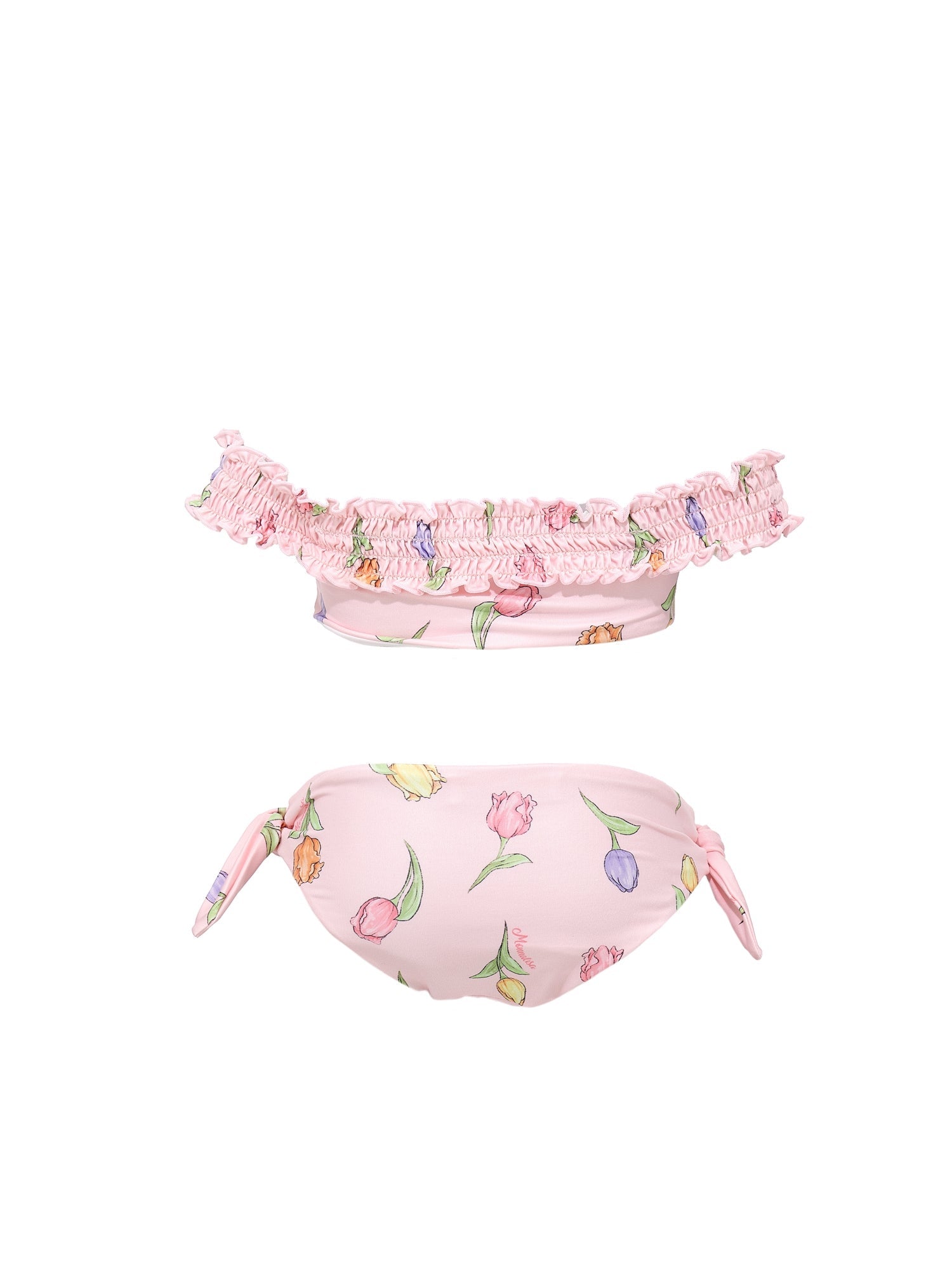 Girls | Stretch Bikini With Tulip Print | FairyTale Pink