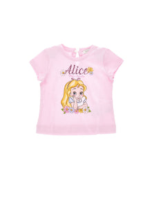 Girls | Alice Rhinestone T-Shirt | FairyTale Pink