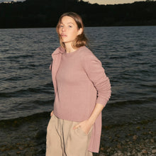 Womens | Mila Cashmere Boxy Crop Sweater | Dusty Rose