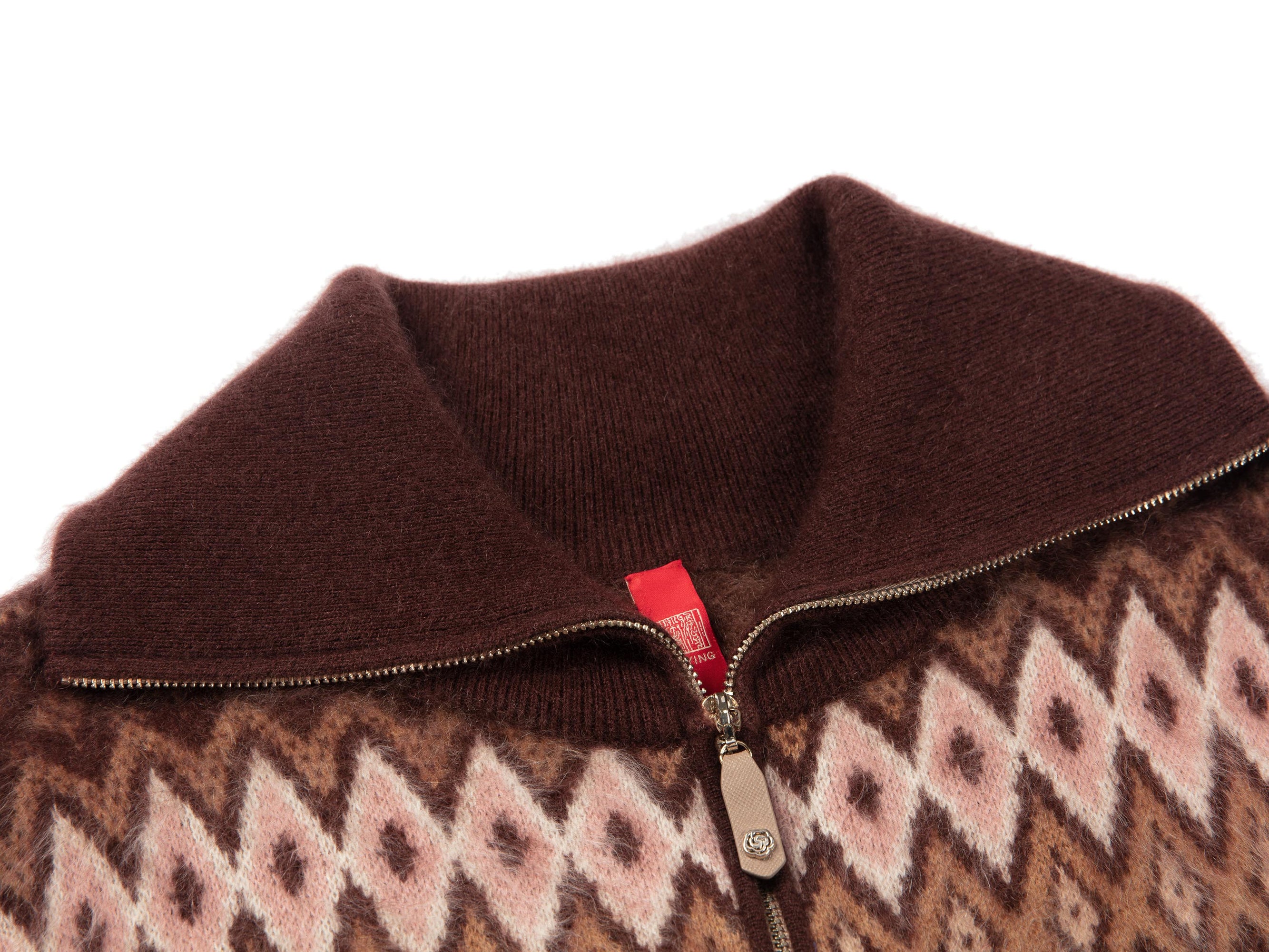 Printed Sweater | Brown