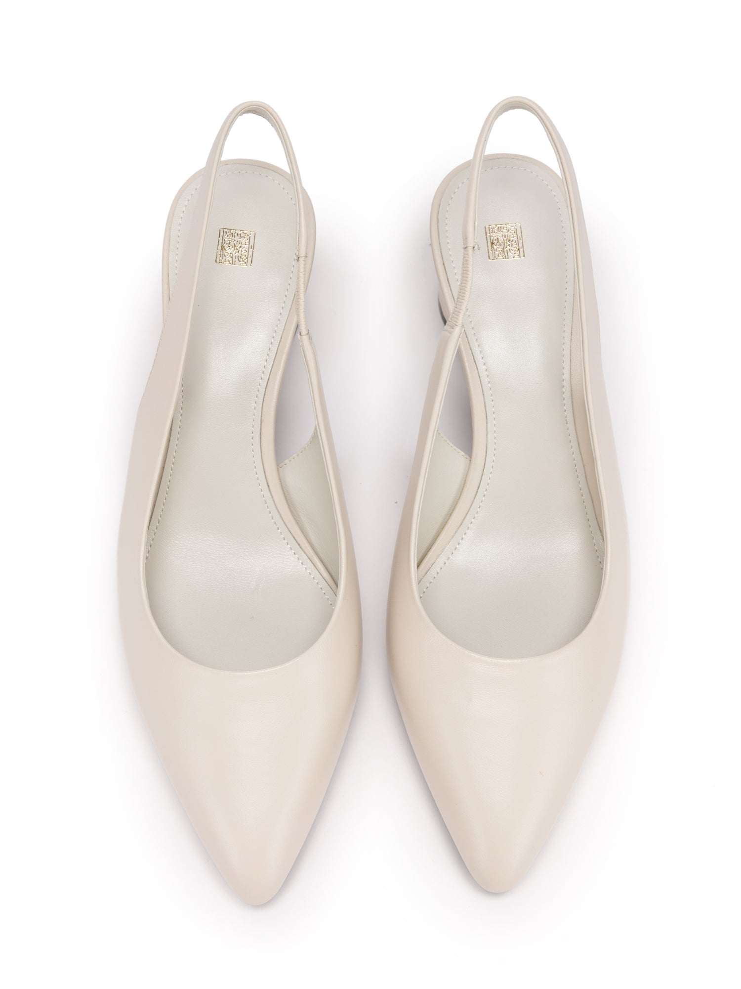 Water Drop Heel Hollow High Heel | White
