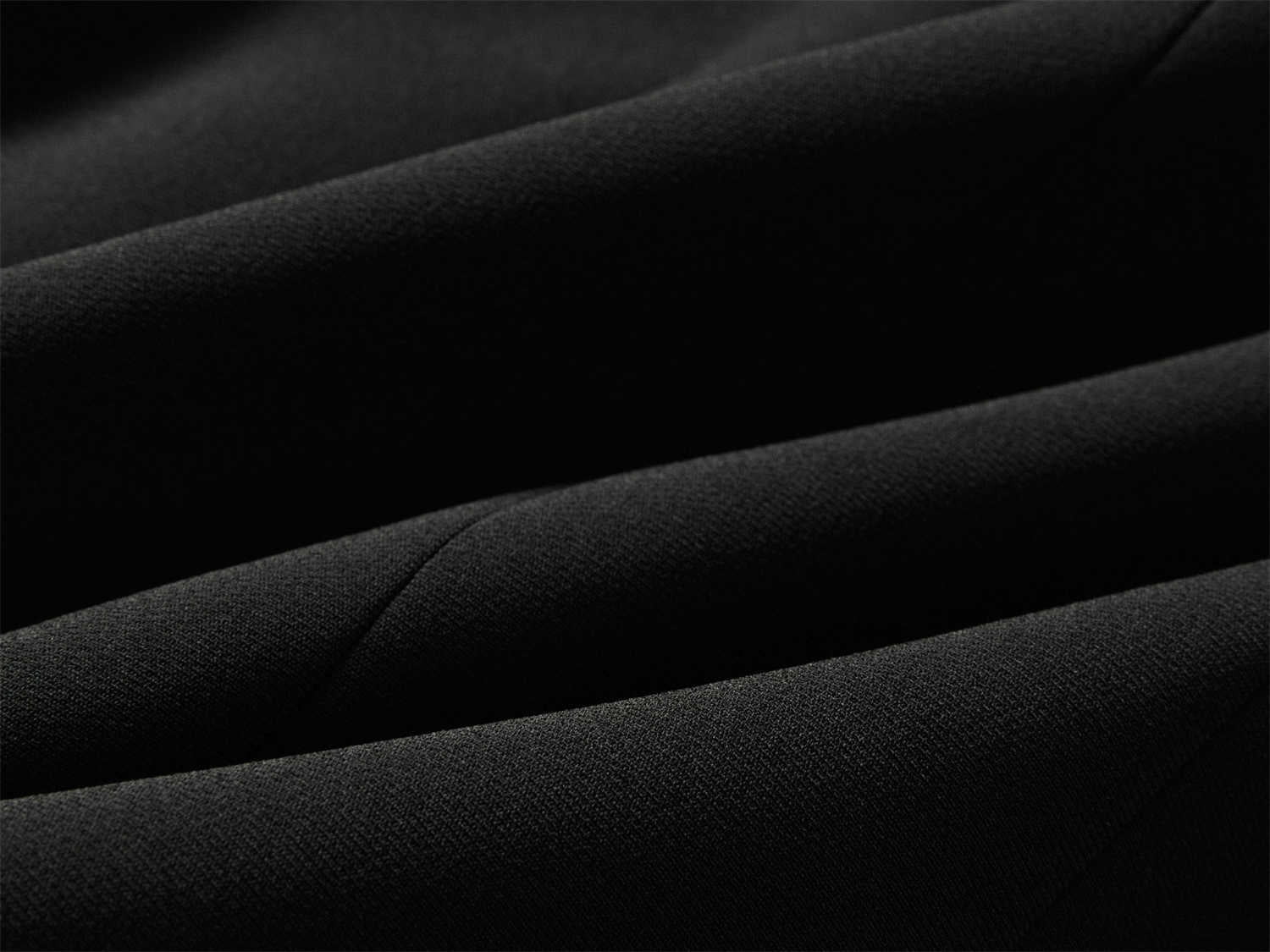 Triacetate Waist-tailored Suit Jacket | Black