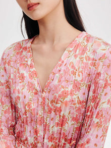 Pleated Dress | Pink