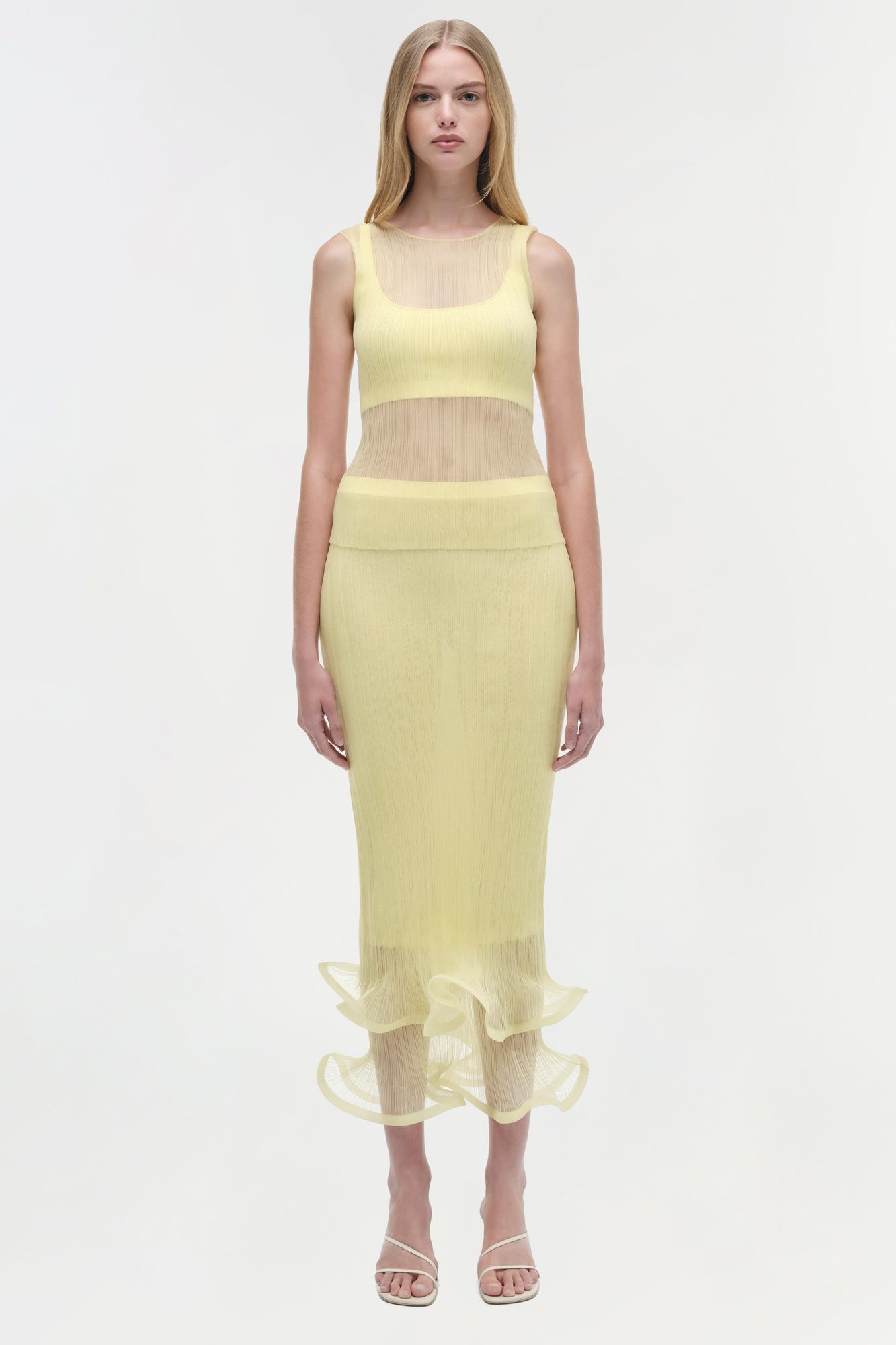 Womens | Oakley Plisse Tank | Buttercream