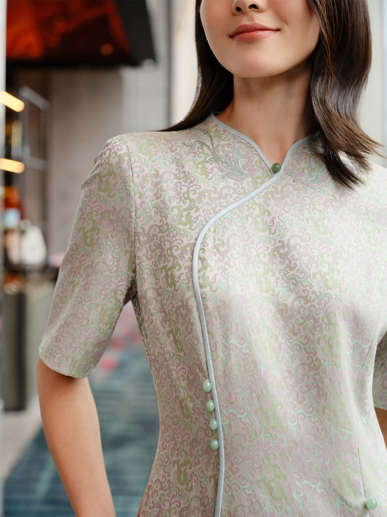 Chinese-style Dress | Green