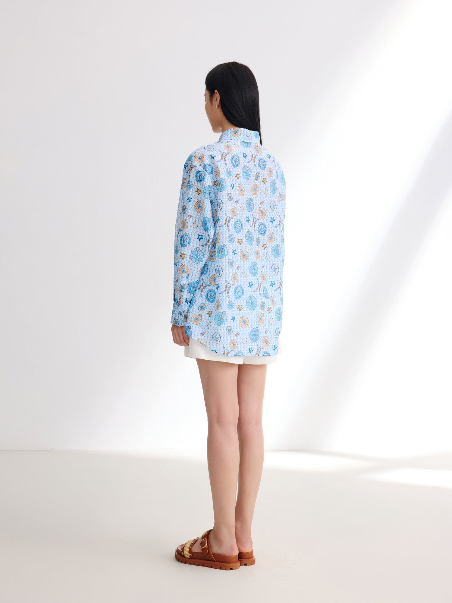 Mulberry Silk Shirt | Blue