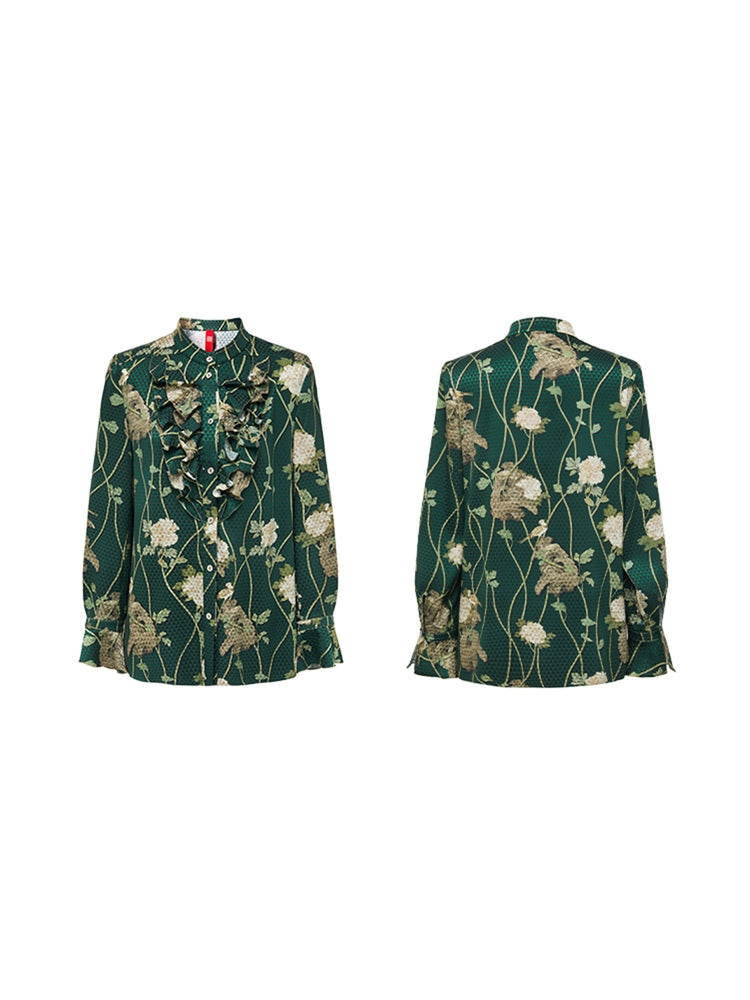 Mulberry Silk Shirt | Green