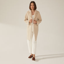 Womens | Risa Cashmere-Wool Button Down Coat | Beige