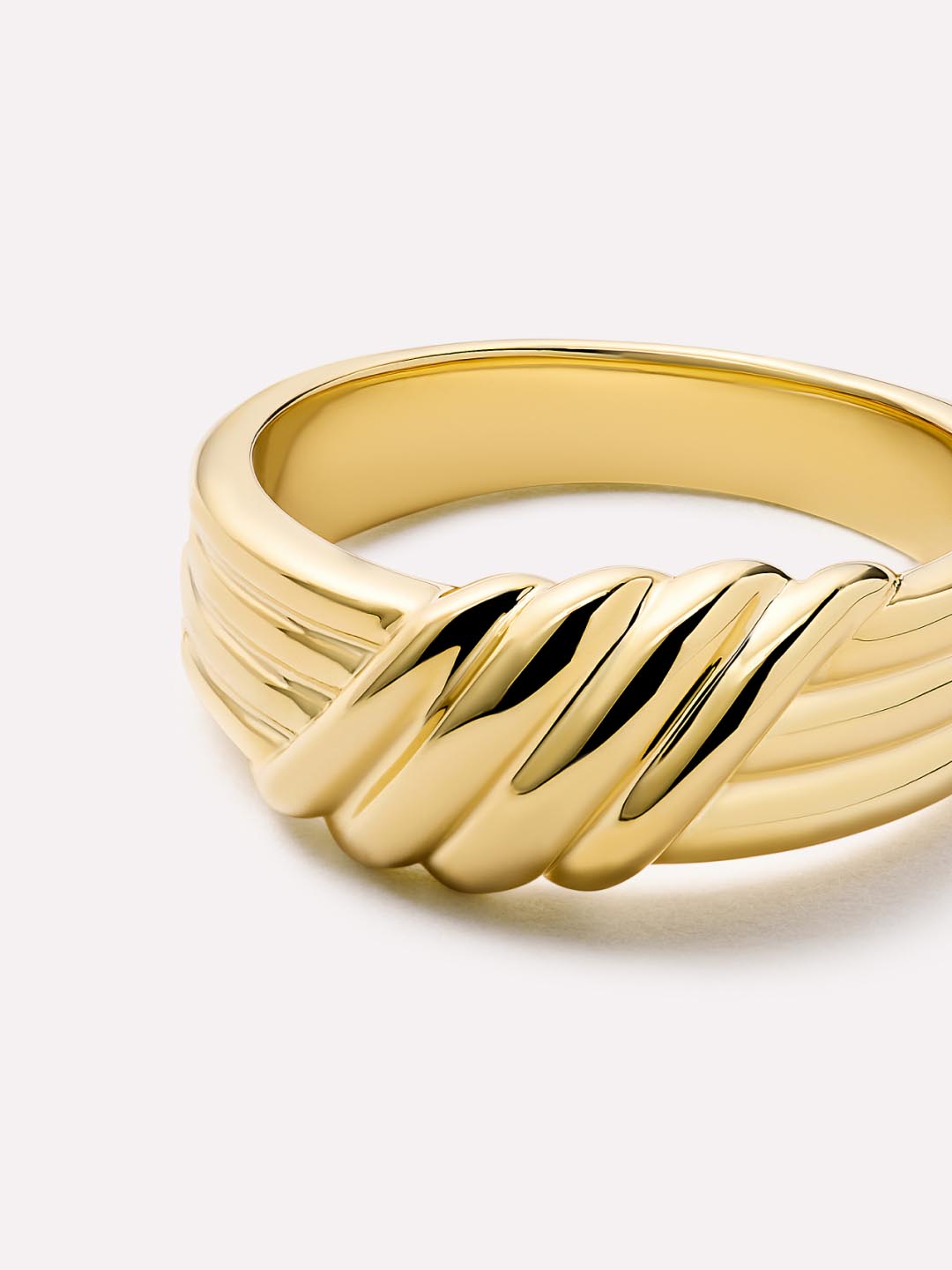 Lydia Band Ring | 14K Gold on Brass