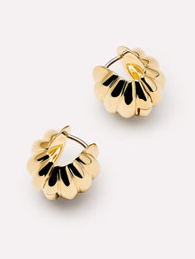 14K Gold Plated Circle Sphere Statement Oversized Earrings For Women Ana Luisa Colton