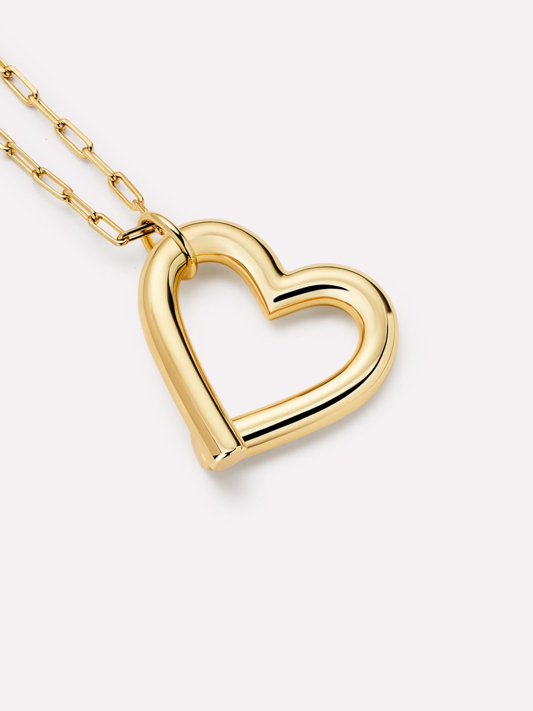 14K Gold Plated Open Hearts Lobster Clasp Love Valentines Day Statement Pendant Necklaces For Women Ana Luisa Delilah