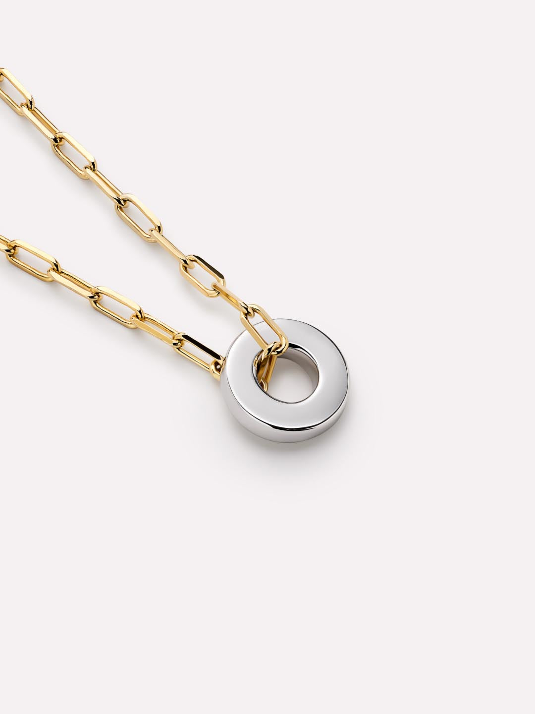 Jasper Pendant | 14K Gold on Brass/Rhodium on Brass