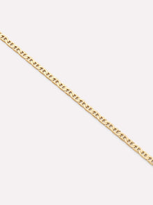 Flat Mariner Chain Necklace | 10K Solid Yellow Gold