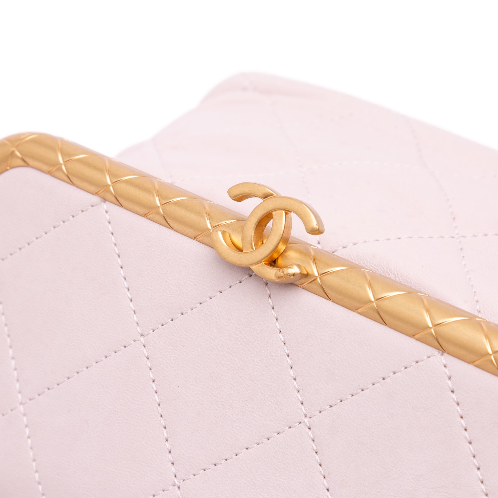 Chanel | Pre-Owned Quilted Lambskin My Crush Vanity Bag | Pink/Light Pink