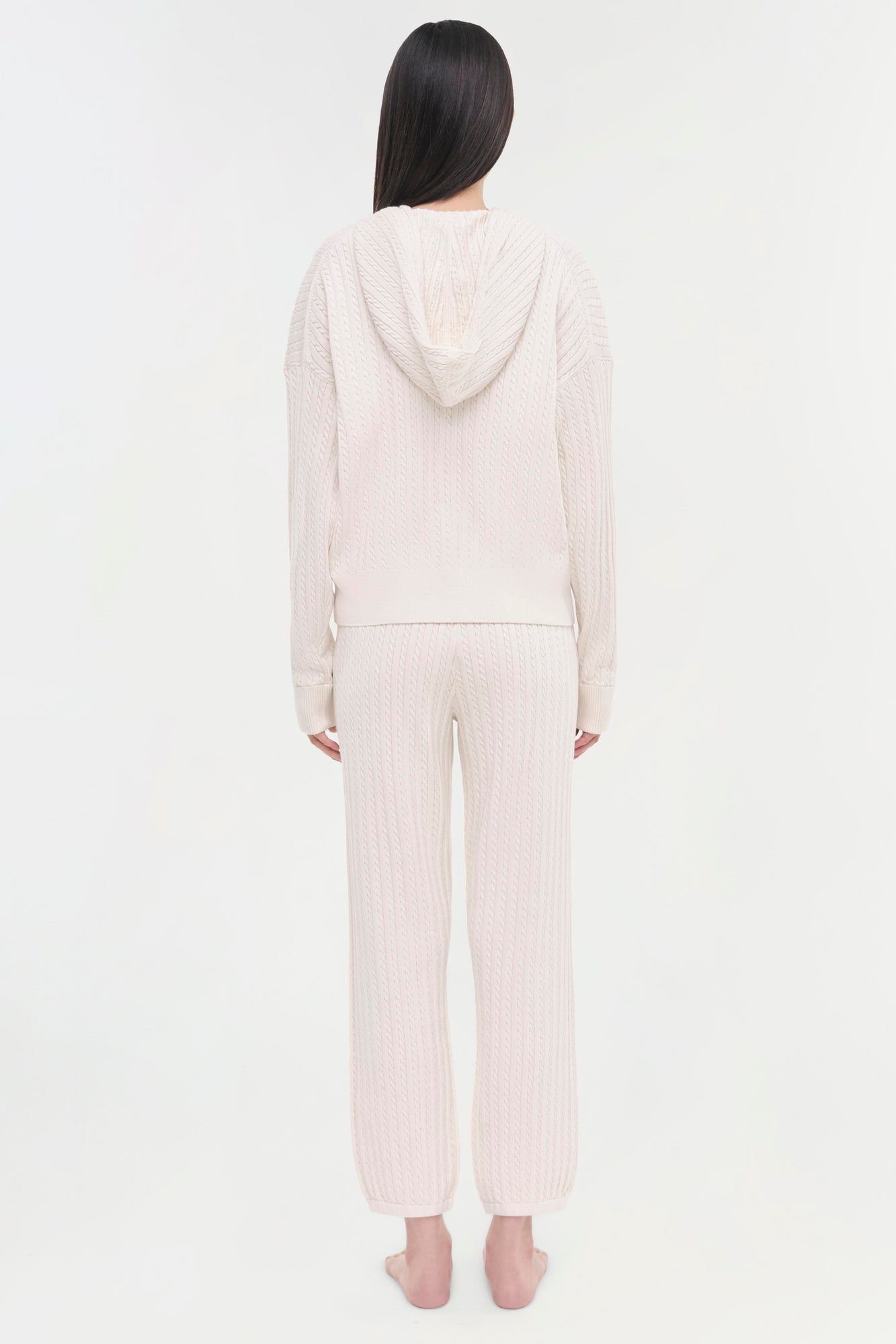 Womens | Cable Joggers | Ivory