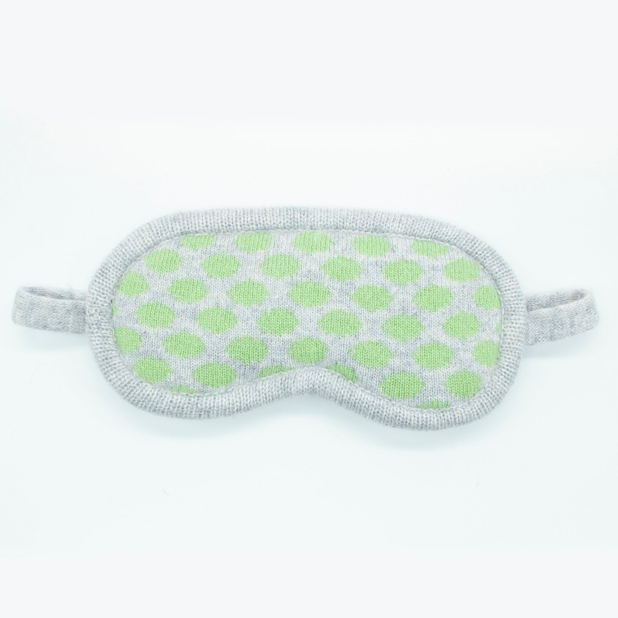 Eyemask In Polka Dots Design | Green