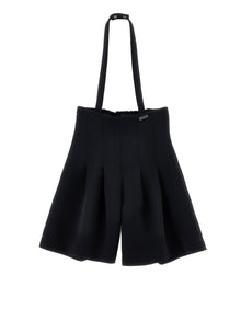 Girls | Culotte Skirt With Suspenders | Black