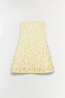 Womens | Yasmin Embellished Strapless Mini Dress | Sunglow