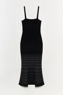 Womens | Vallarie Knit Midi Dress | Black