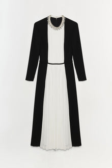 Womens | Esther Embellished Midi Dress | Ivory Multi