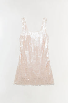 Womens | Onyx Sequin Mini Dress | Sand