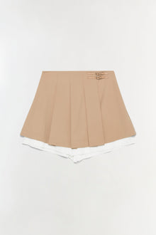 Womens | Suzie Pleated Skort | Camel